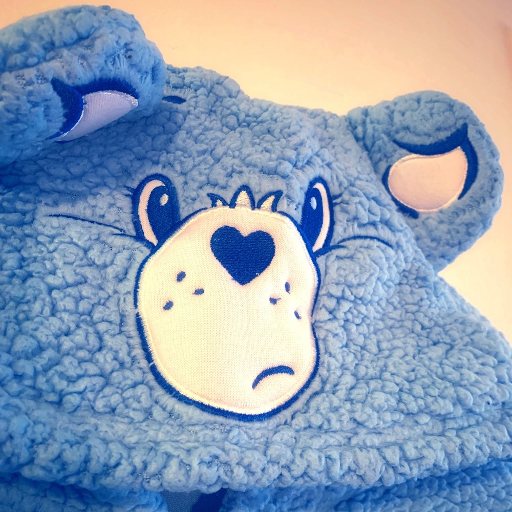 CAREBEARS GRUMPY BEAR UNION SUIT, ONESIE, KIGURUMI